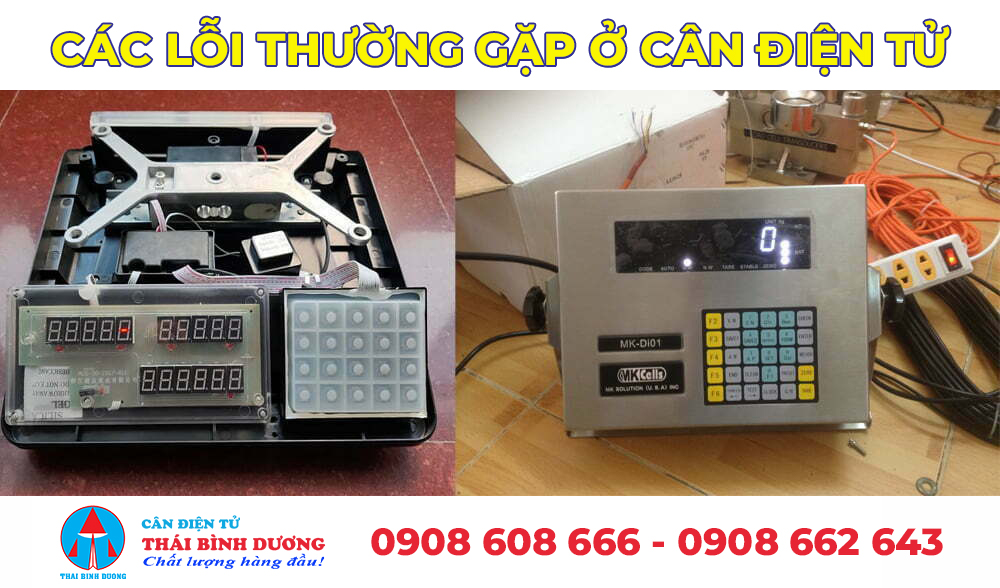 Các lỗi thường gặp ở cân điện tử